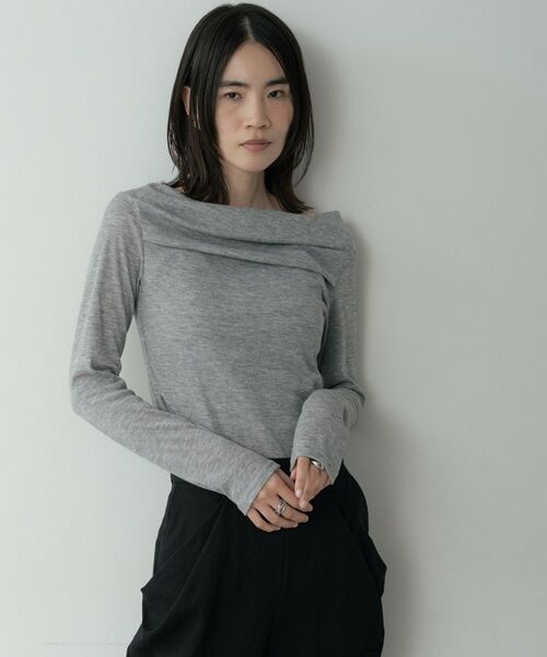 GALLEST / ギャレスト カットソー | オフショルカットソー（グレー(912)）