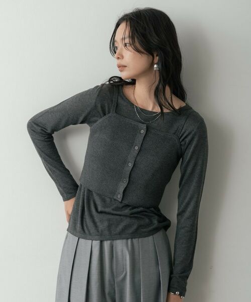 GALLEST / ギャレスト ニット・セーター | ビスチェレイヤードニット | 詳細20