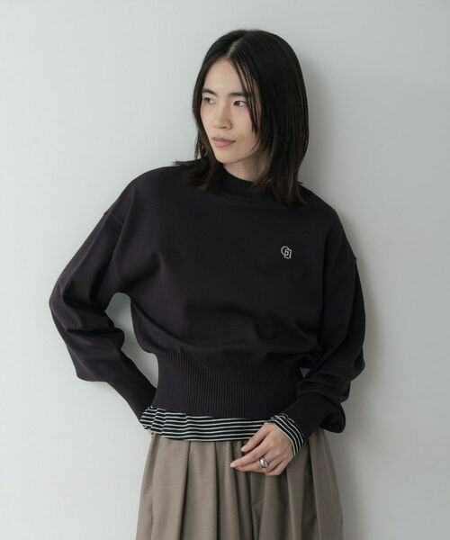 GALLEST / ギャレスト ニット・セーター | Timeless｜フォルムロゴニット（ブラック(019)）