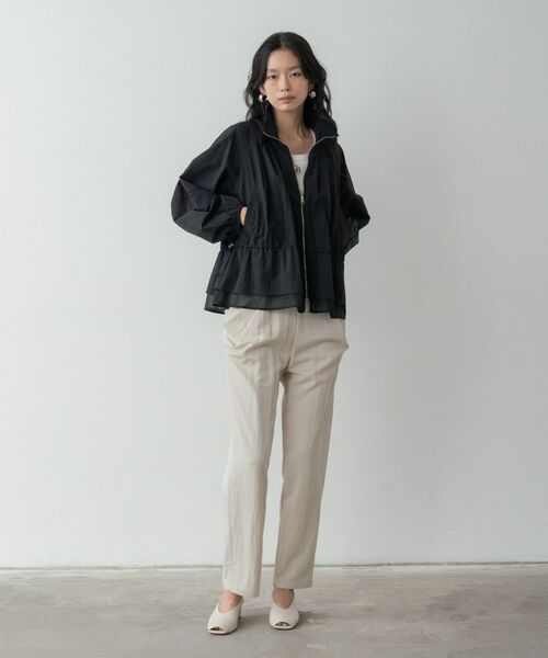 GALLEST / ギャレスト レザーブルゾン・ジャケット | シャーリングペプラムブルゾン | 詳細11