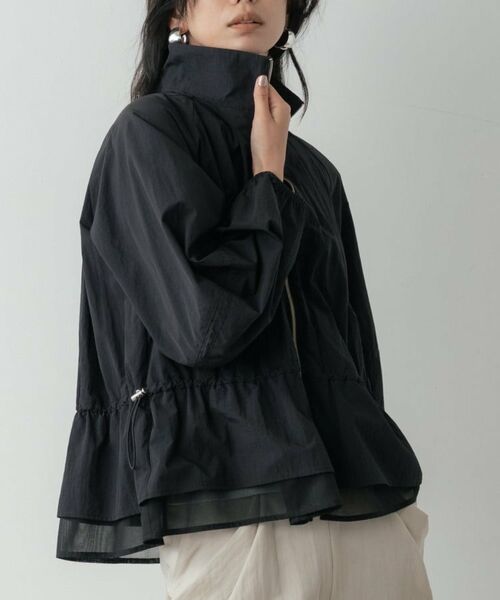 GALLEST / ギャレスト レザーブルゾン・ジャケット | シャーリングペプラムブルゾン | 詳細14