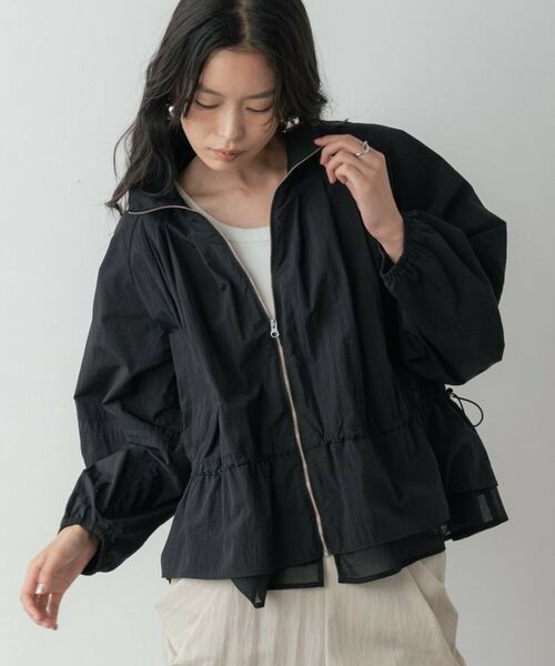 GALLEST / ギャレスト レザーブルゾン・ジャケット | シャーリングペプラムブルゾン | 詳細16