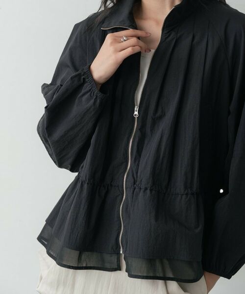 GALLEST / ギャレスト レザーブルゾン・ジャケット | シャーリングペプラムブルゾン | 詳細18