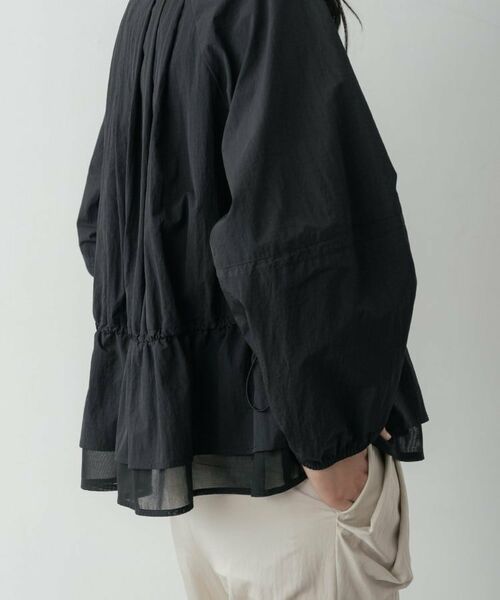 GALLEST / ギャレスト レザーブルゾン・ジャケット | シャーリングペプラムブルゾン | 詳細19