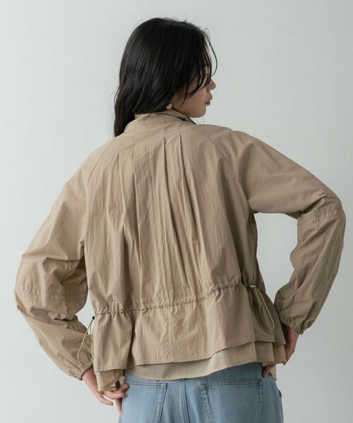 GALLEST / ギャレスト レザーブルゾン・ジャケット | シャーリングペプラムブルゾン | 詳細3