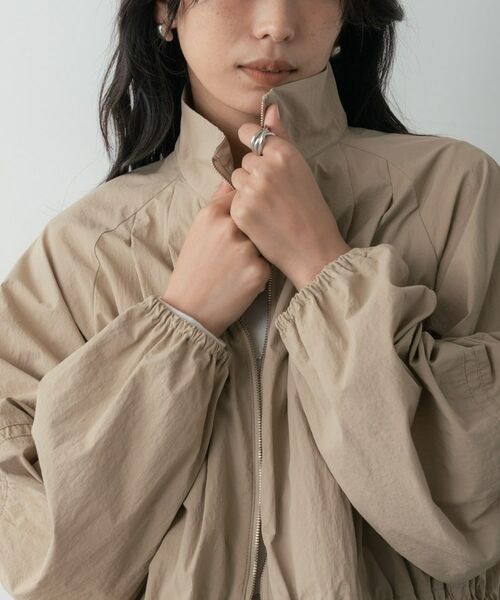 GALLEST / ギャレスト レザーブルゾン・ジャケット | シャーリングペプラムブルゾン | 詳細7