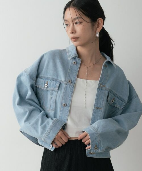 GALLEST / ギャレスト Gジャン・デニムジャケット | ボックスデニムジャケット（ブルー(092)）