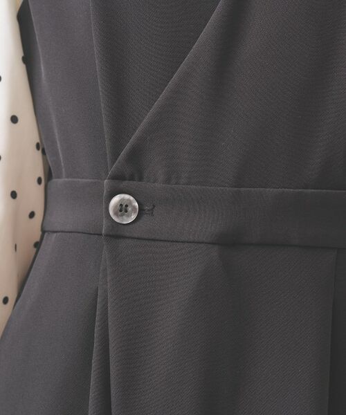 GALLEST / ギャレスト サロペット・オールインワン | 【オケージョン／セットアップ対応】ダブルクロスサロペット | 詳細8