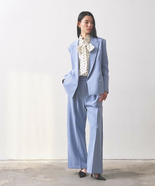 GALLEST / ギャレスト パンツ | 【オケージョン／セットアップ可能】ダブルクロスサイドボックスワイドパンツ | 詳細1