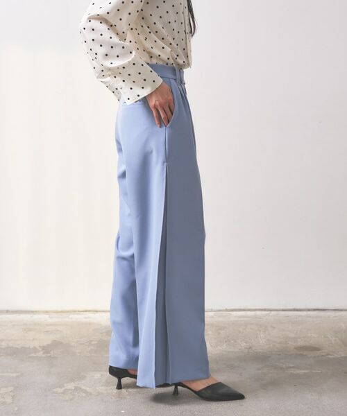 GALLEST / ギャレスト パンツ | 【オケージョン／セットアップ可能】ダブルクロスサイドボックスワイドパンツ | 詳細3