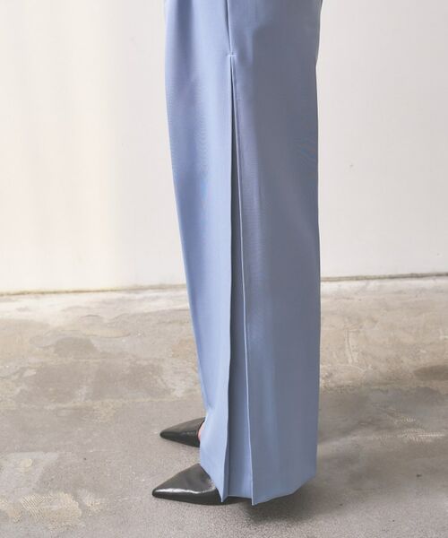 GALLEST / ギャレスト パンツ | 【オケージョン／セットアップ可能】ダブルクロスサイドボックスワイドパンツ | 詳細5