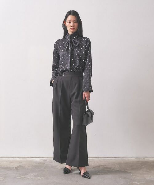 GALLEST / ギャレスト パンツ | 【オケージョン／セットアップ可能】ダブルクロスサイドボックスワイドパンツ | 詳細6