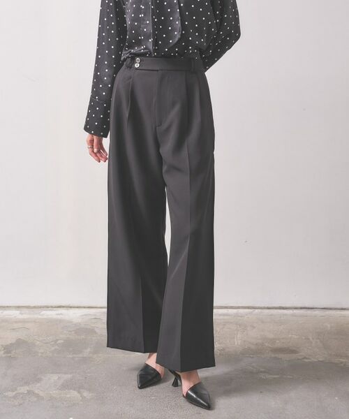 GALLEST / ギャレスト パンツ | 【オケージョン／セットアップ可能】ダブルクロスサイドボックスワイドパンツ | 詳細7