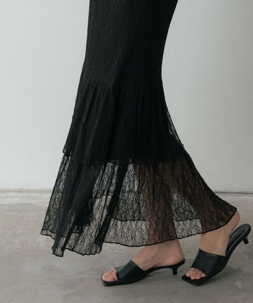 GALLEST / ギャレスト ロング・マキシ丈スカート | ロングティアードレーススカート | 詳細10