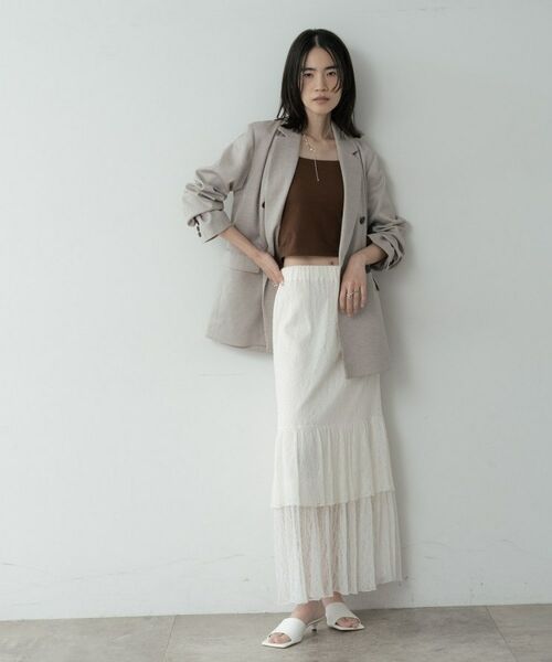 GALLEST / ギャレスト ロング・マキシ丈スカート | ロングティアードレーススカート | 詳細3