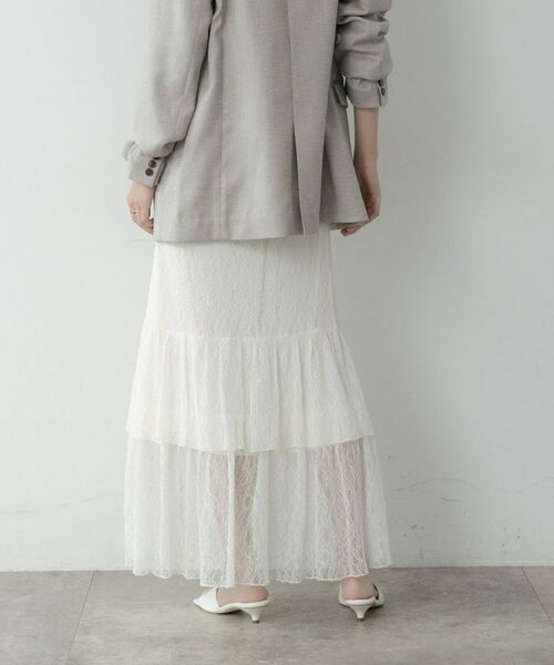 GALLEST / ギャレスト ロング・マキシ丈スカート | ロングティアードレーススカート | 詳細4
