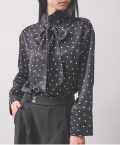 GALLEST / ギャレスト シャツ・ブラウス | 【オケージョン】サテンドットボウタイブラウス