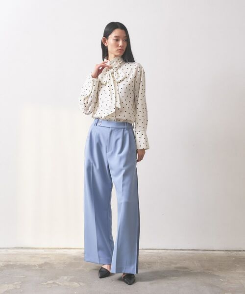 GALLEST / ギャレスト シャツ・ブラウス | 【オケージョン】サテンドットボウタイブラウス | 詳細3