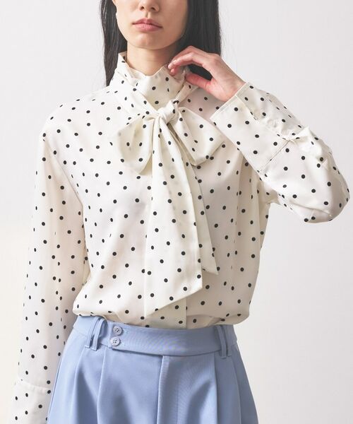 GALLEST / ギャレスト シャツ・ブラウス | 【オケージョン】サテンドットボウタイブラウス | 詳細4