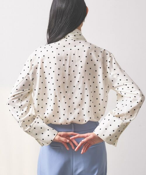 GALLEST / ギャレスト シャツ・ブラウス | 【オケージョン】サテンドットボウタイブラウス | 詳細6