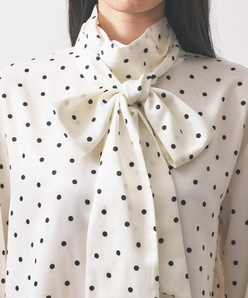 GALLEST / ギャレスト シャツ・ブラウス | 【オケージョン】サテンドットボウタイブラウス | 詳細7