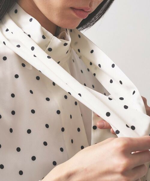 GALLEST / ギャレスト シャツ・ブラウス | 【オケージョン】サテンドットボウタイブラウス | 詳細9