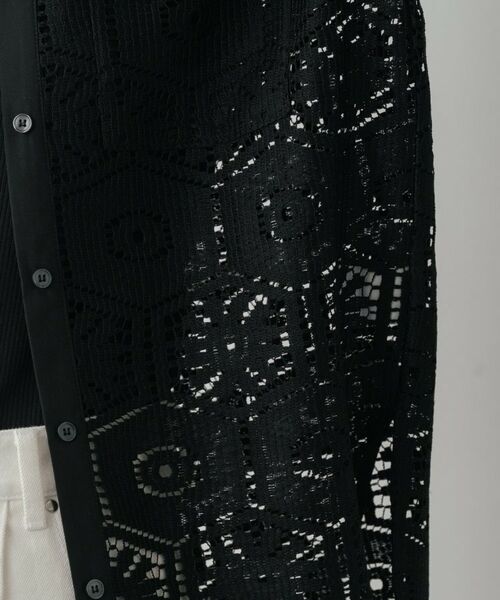 GALLEST / ギャレスト シャツ・ブラウス | 幾何柄レースビッグシャツ | 詳細18