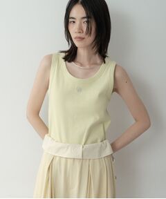 GALLEST / ギャレスト キャミソール・チューブトップ | ロゴ刺繍リブタンクトップ