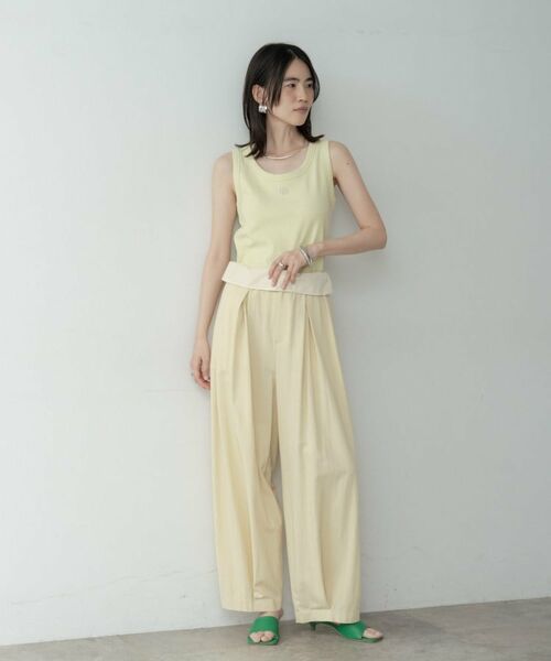 GALLEST / ギャレスト キャミソール・チューブトップ | ロゴ刺繍リブタンクトップ | 詳細1