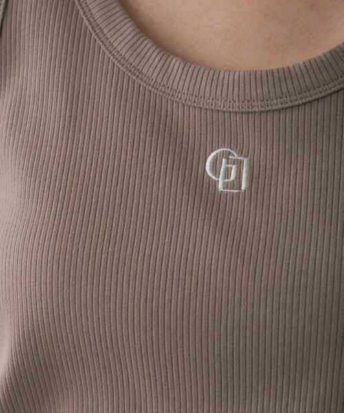 GALLEST / ギャレスト キャミソール・チューブトップ | ロゴ刺繍リブタンクトップ | 詳細11