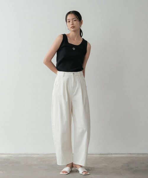 GALLEST / ギャレスト キャミソール・チューブトップ | ロゴ刺繍リブタンクトップ | 詳細12