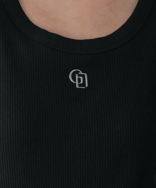 GALLEST / ギャレスト キャミソール・チューブトップ | ロゴ刺繍リブタンクトップ | 詳細15