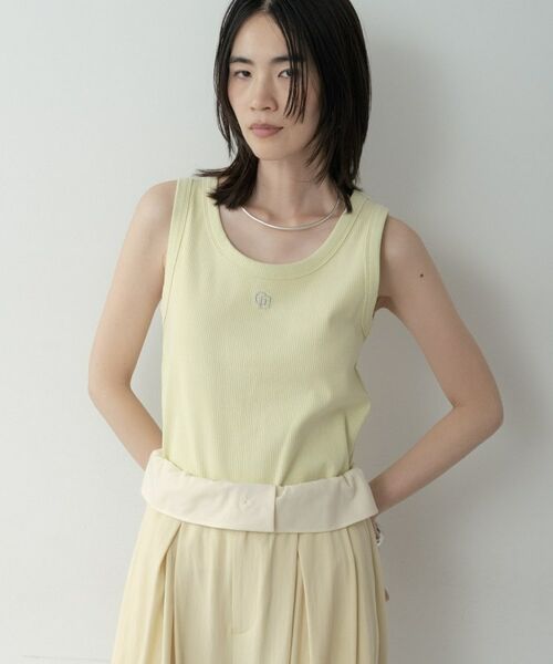 GALLEST / ギャレスト キャミソール・チューブトップ | ロゴ刺繍リブタンクトップ | 詳細3