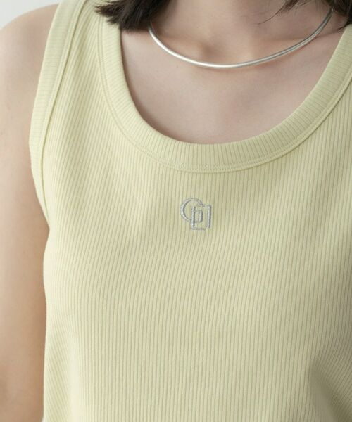 GALLEST / ギャレスト キャミソール・チューブトップ | ロゴ刺繍リブタンクトップ | 詳細4