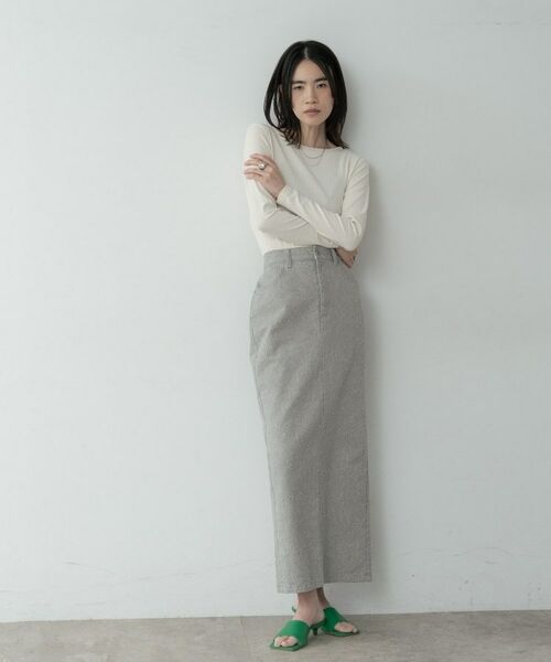 GALLEST / ギャレスト カットソー | バックオープンリブ長袖Tシャツ | 詳細1