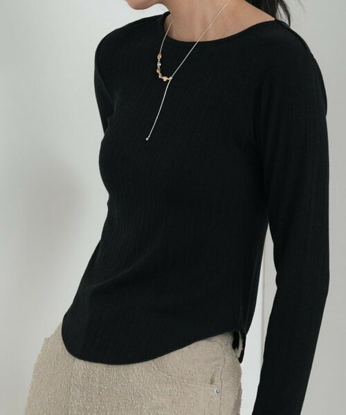 GALLEST / ギャレスト カットソー | バックオープンリブ長袖Tシャツ | 詳細16