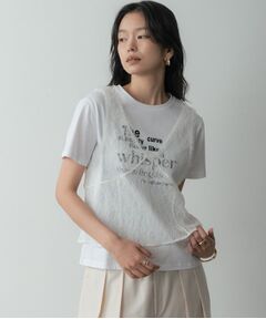 GALLEST / ギャレスト Tシャツ | メッセージプリントクルーネックTシャツ