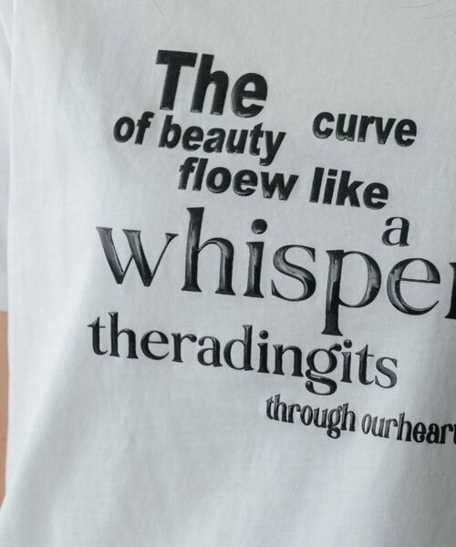 GALLEST / ギャレスト Tシャツ | メッセージプリントクルーネックTシャツ | 詳細10