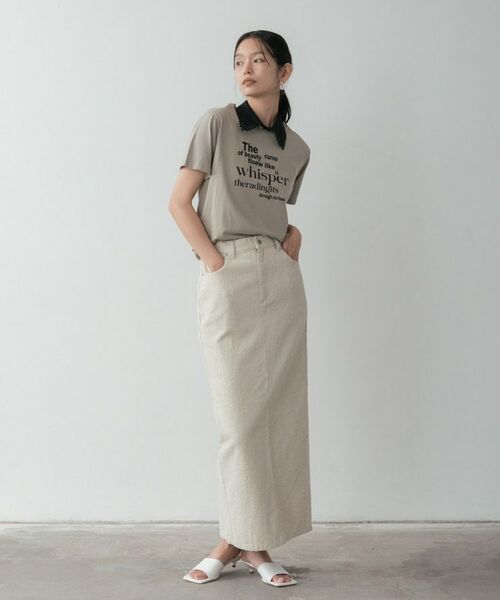 GALLEST / ギャレスト Tシャツ | メッセージプリントクルーネックTシャツ | 詳細15