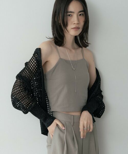 GALLEST / ギャレスト キャミソール・チューブトップ | カップ付きクロップドキャミ（トープ(054)）