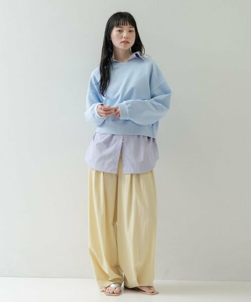 GALLEST / ギャレスト スウェット | ワイドスリーブカラースウェット | 詳細1