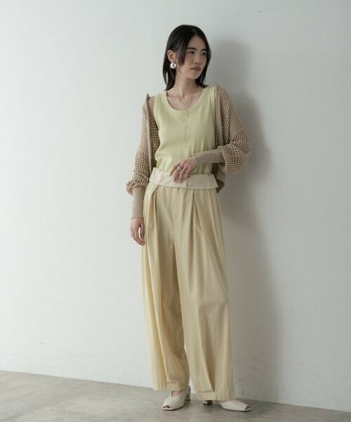 GALLEST / ギャレスト カーディガン・ボレロ | クルーネックメッシュカーディガン | 詳細12