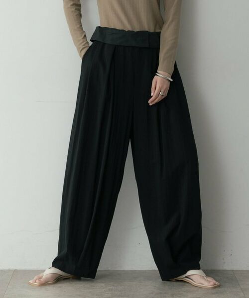 GALLEST / ギャレスト パンツ | ターンアップイージーパンツ（ブラック(019)）