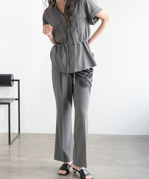 GALLEST / ギャレスト パンツ | Comfy SET UP|ストレートフレアパンツ【セットアップ対応/通勤/カセット服/接触冷感/UVカット】 | 詳細29
