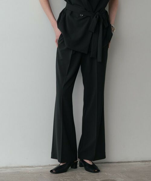 GALLEST / ギャレスト パンツ | Comfy SET UP｜ストレートフレアパンツ【セットアップ対応】（ブラック(019)）