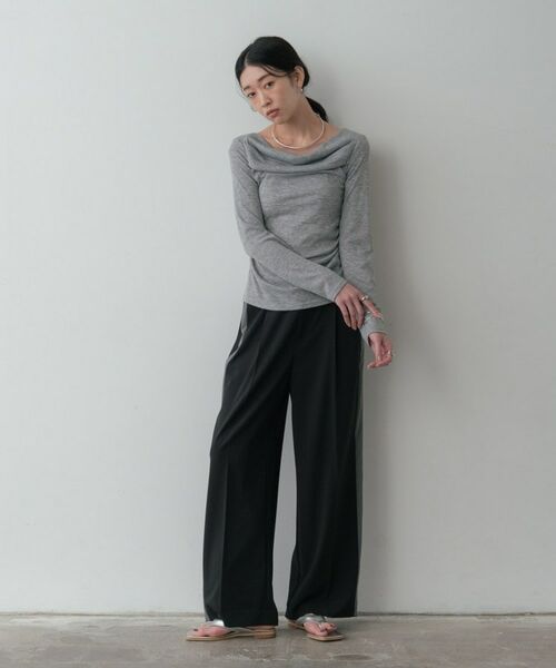 GALLEST / ギャレスト パンツ | Comfy SET UP｜イージーサイドラインワイドパンツ【セットアップ対応】 | 詳細1