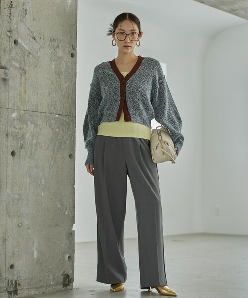GALLEST / ギャレスト パンツ | Comfy SET UP｜イージーサイドラインワイドパンツ【セットアップ対応／通勤／カセット服／接触冷感／UVカット】 | 詳細23