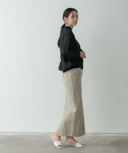 GALLEST / ギャレスト ロング・マキシ丈スカート | グレイニーコットンタイトスカート | 詳細11
