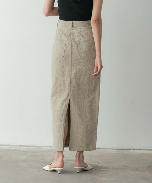 GALLEST / ギャレスト ロング・マキシ丈スカート | グレイニーコットンタイトスカート | 詳細14