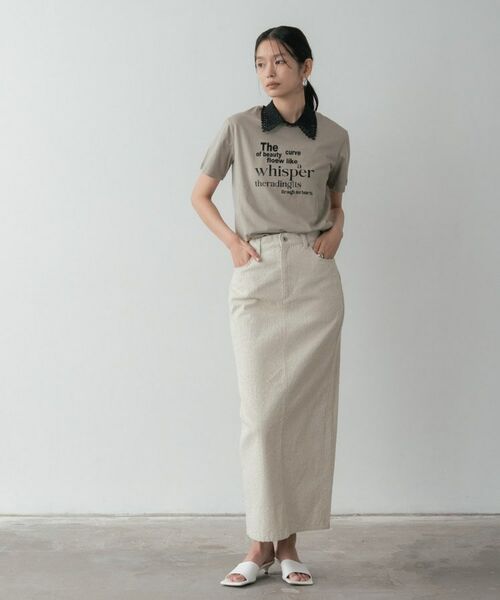 GALLEST / ギャレスト ロング・マキシ丈スカート | グレイニーコットンタイトスカート | 詳細15